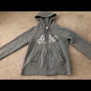 Aeropostale grey zip hoodie